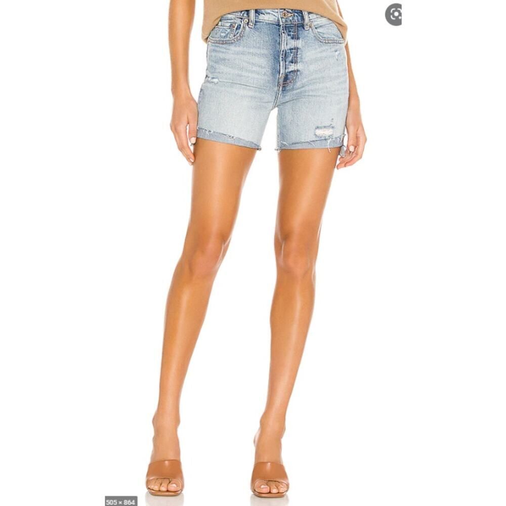 Pistola Devin High Rise MomCuff Shorts Sz 25